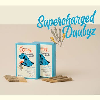 Cruuzy - Supercharged Duubyz Indica */ - Supercharged Duubyz Indica 3x0.5g Rosin